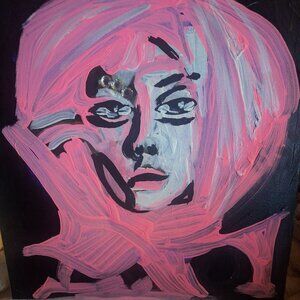 PAINTING OF LADY GAGA